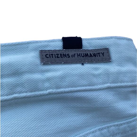 New Citizens of Humanity Daria Seamist Cutoff Denim Jean Micro Mini Skirt Sz 30 - Picture 7 of 12